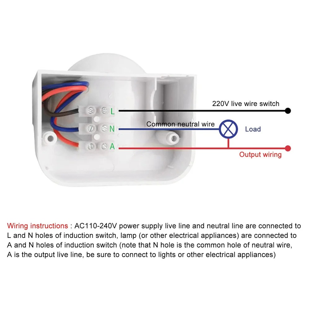 True Sense Wall Mount PIR Motion Sensor, TS-14