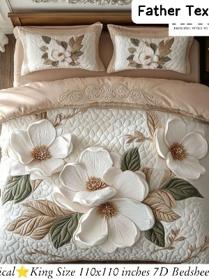 7d digital print double bedsheet 110*110