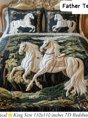 Luxury 7D Digital Printed Bedsheet