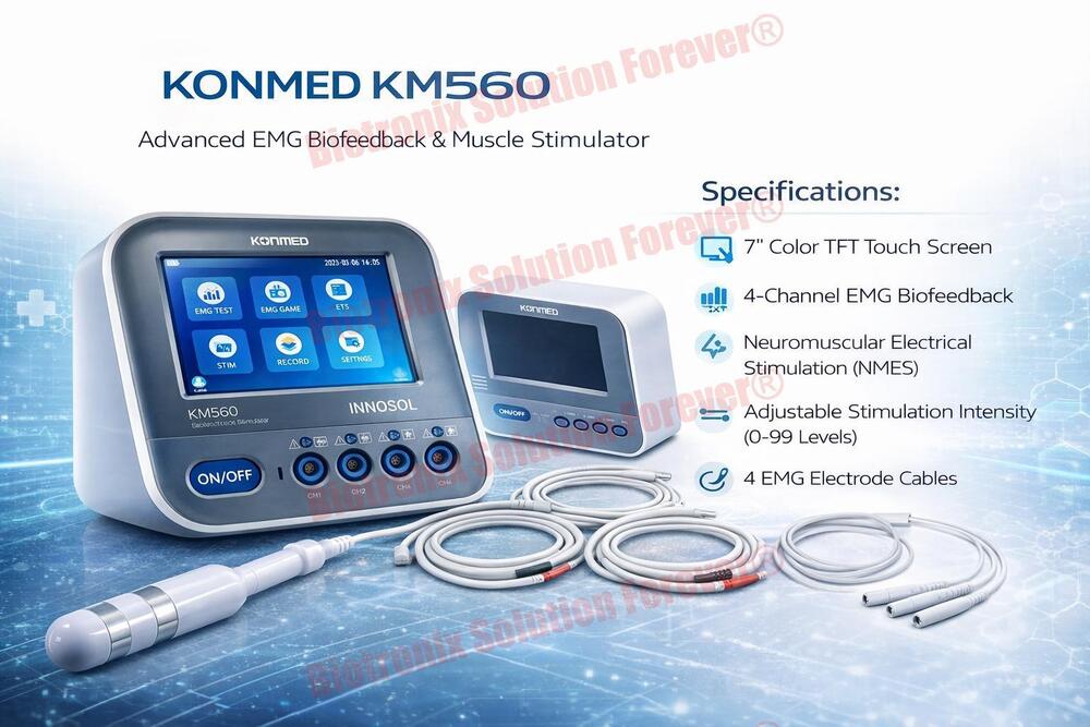 Konmed KM-560 4 Channel EMG Biofeedback Device with Advanced Therapy