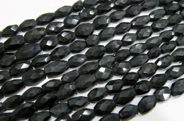 Natural Blue Tiger Eye Oval Faceted Beads Size 10mm to 12mm Blue Color Mani Shape  Strand 13 Inches long