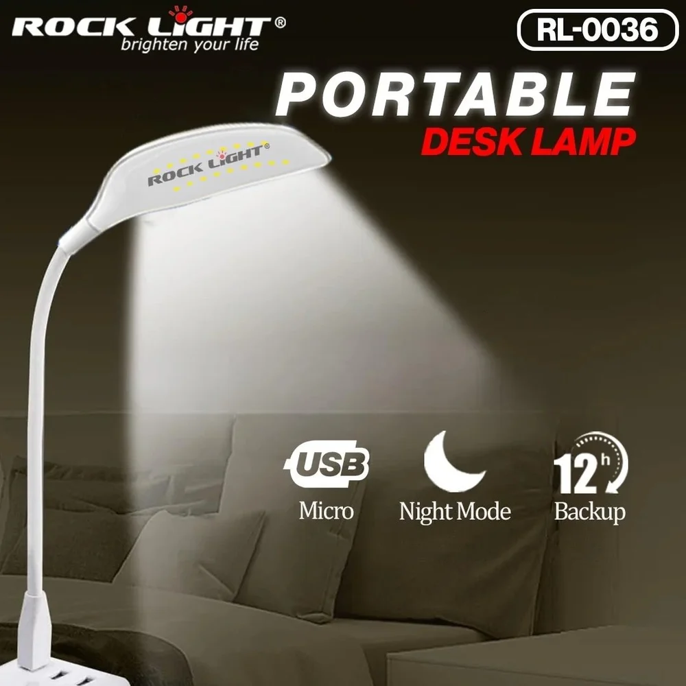 Rock Light Rl-0036 Table Lamp - Application: We Will Tap Onle One Button And After That It Will Be Start.