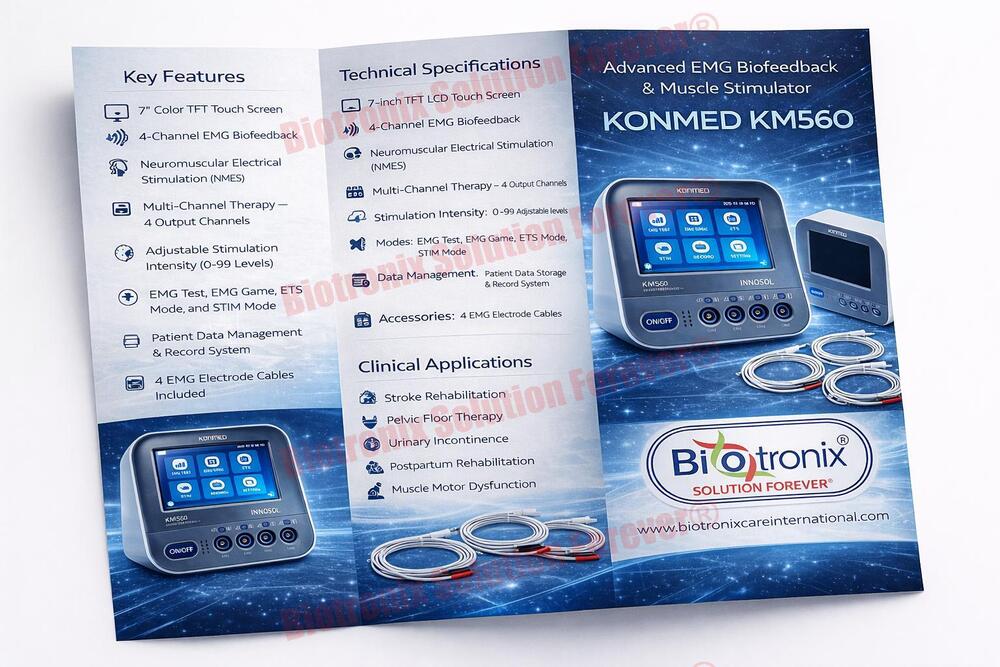 Konmed KM-560 4 Channel Biofeedback System with Clinical Functions