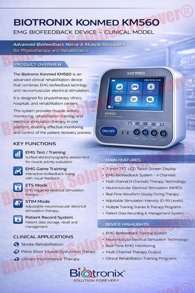 Konmed KM-560 Rehab Biofeedback Machine with EMG Feedback