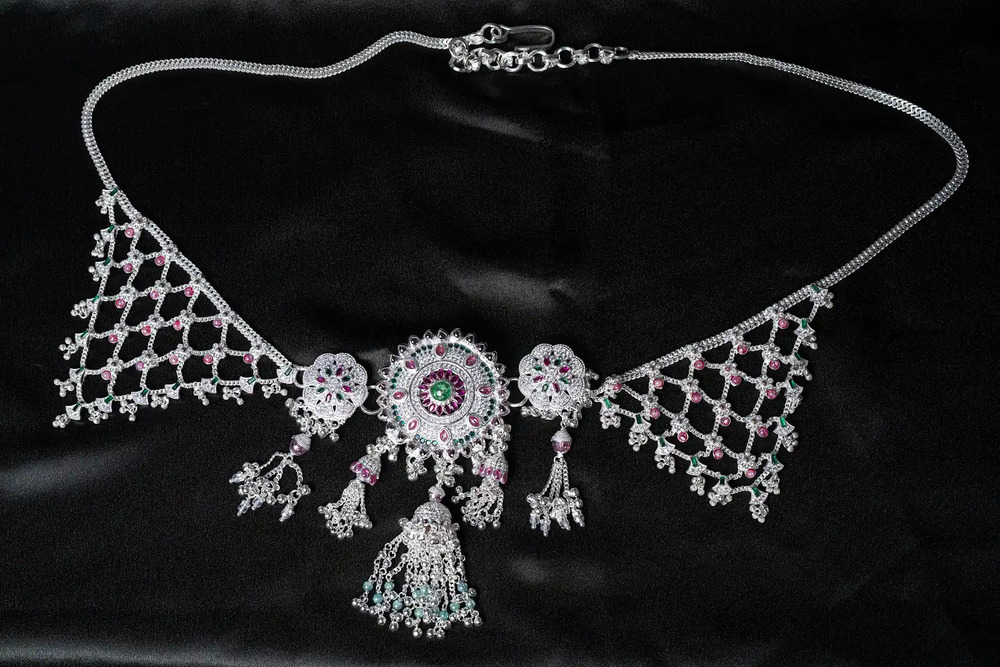 Ladies Silver Waist Belt