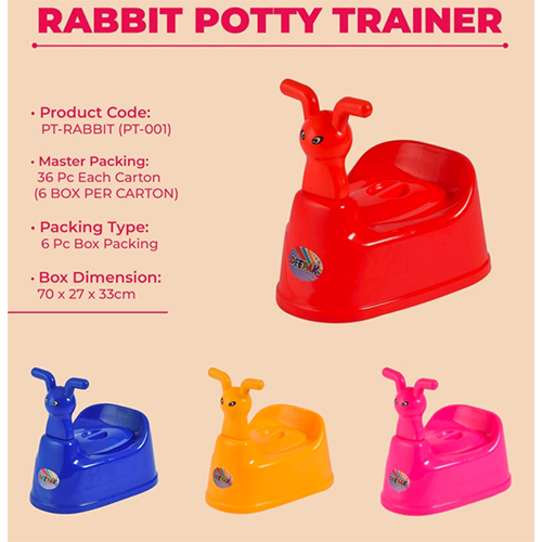Pt001 Rabbit Potty Trainer - Dimension (L*w*h): 29cm X 22cm X 16cm  Centimeter (Cm)