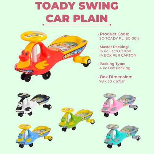 Sc001 Plain Swing Car - Color: Multicolor (Red