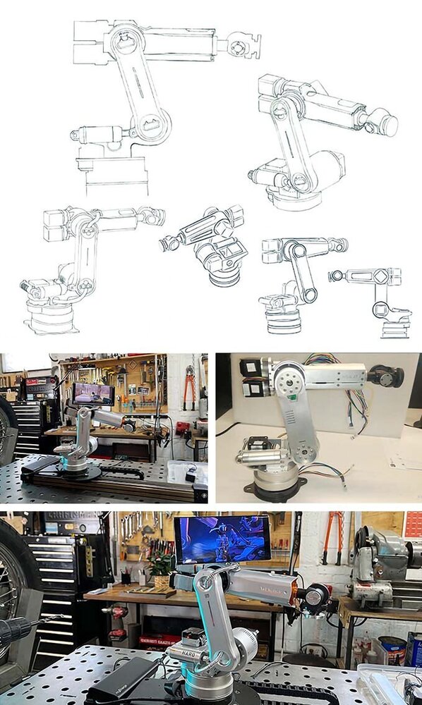 HARO380, 6 Axis Industrial Desktop Robot, AI Robotics Training & Automation Solution