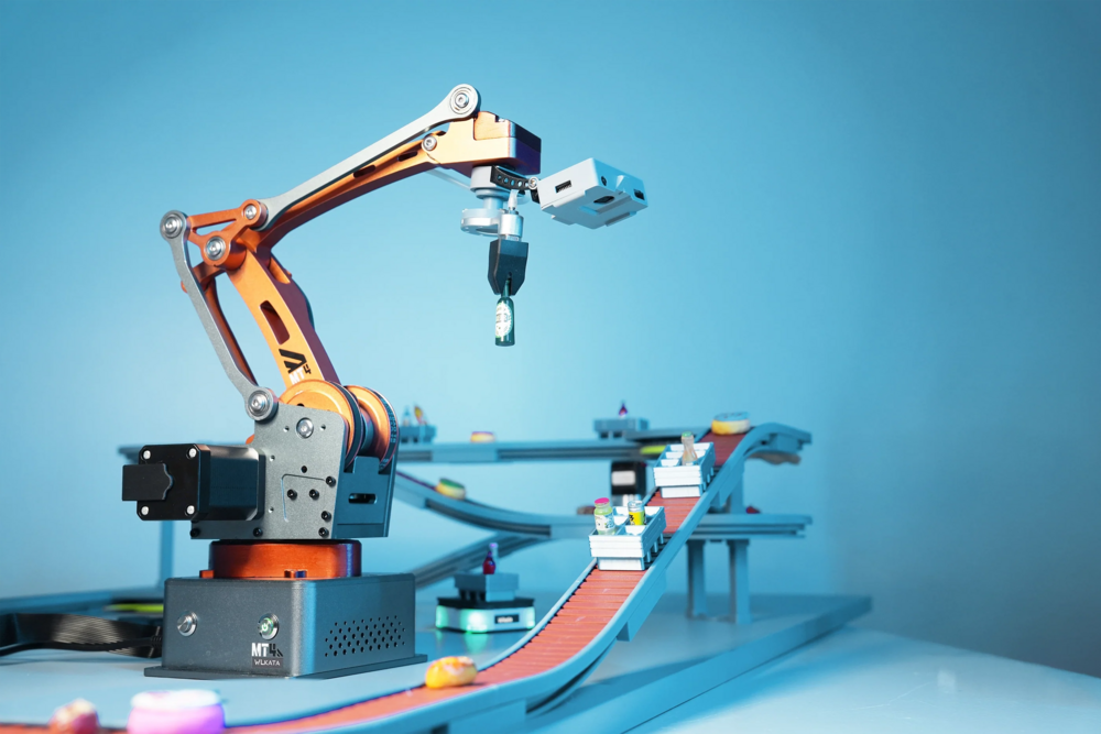 MT4 Metal 4 Axis Robotic Arm for education