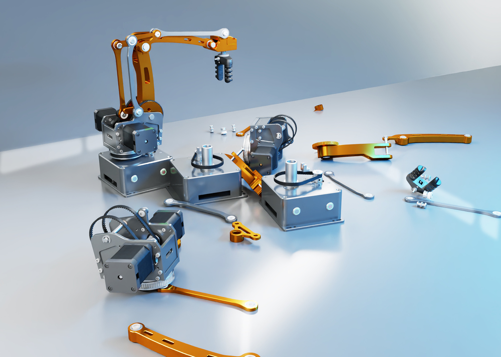 MT4 Metal 4 Axis Robotic Arm for education