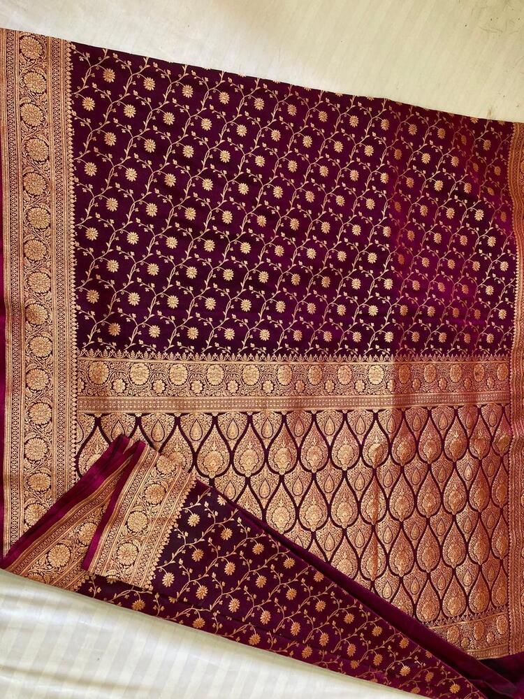 Royal Red Banarasi Silk Saree