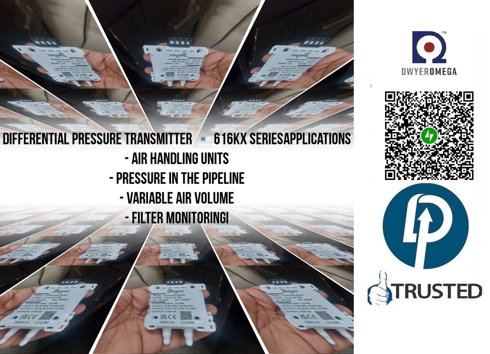 DWYER >> 616KX-100-107-IN >> DIFFERENTIAL PRESSURE TRANSMITTER >>0 to 5 Inch WC