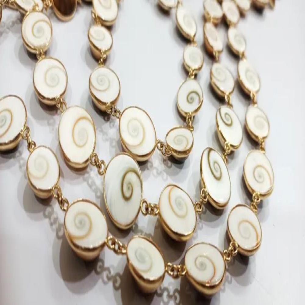 Shiva Eye Round Cabochon 12 to 18mm Shell Beads Raw Organic Fossil Domed Coin Bezel Connector Chain