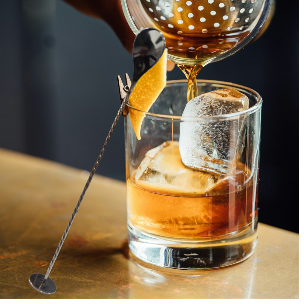 BAR SPOON WITH COIN