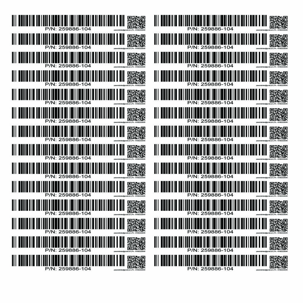 40x20mm Paper Labels Printing Services