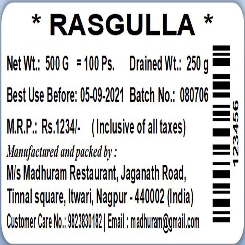 40x20mm Paper Labels Printing Services