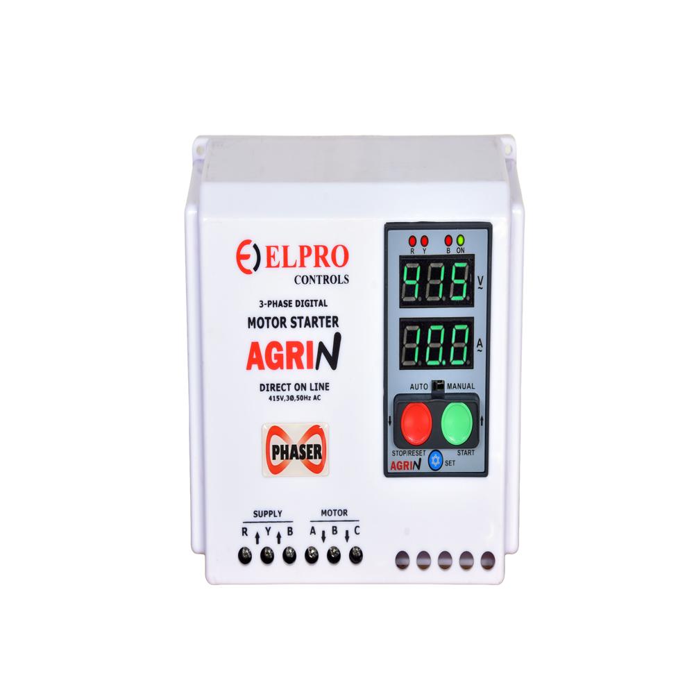 AGRIN-PHASER : 3-Phase Digital Motor Starter With Phase Sequence Corrector