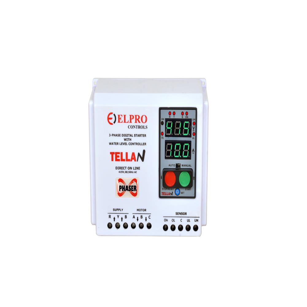 TELLAN-PHASER : 3 Phase Digital Motor Starter+WLC with Automatic Phase Sequence Corrector