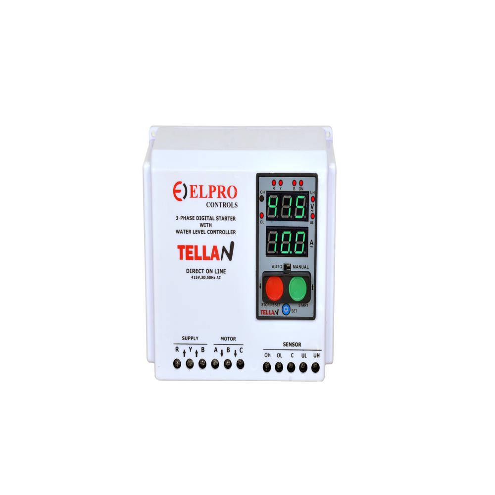 TELLAN-PHASER : 3 Phase Digital Motor Starter+WLC with Automatic Phase Sequence Corrector