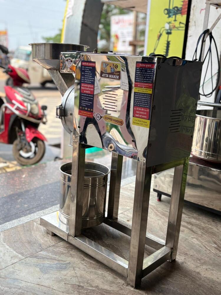 Stainless Steel Atta Chakki Flour Mill Machine