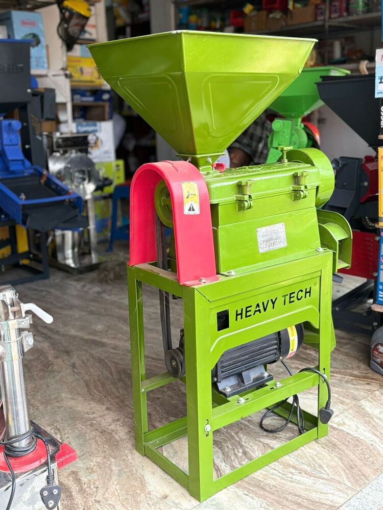 Electric Grain Grinder Rice Mill Machine with Stand