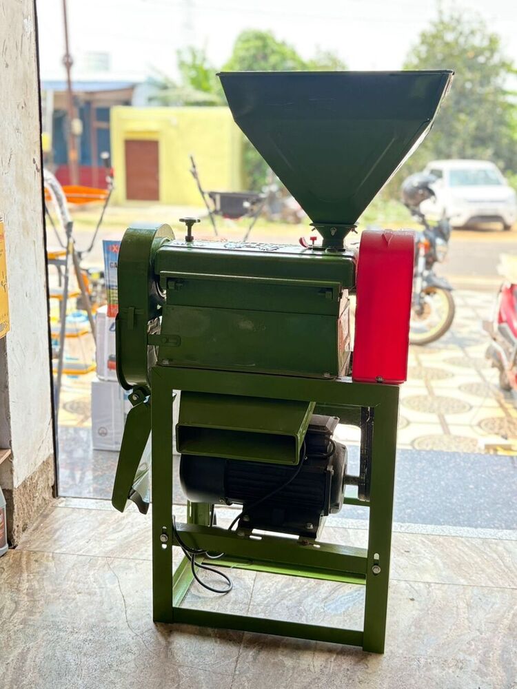 Heavy Duty Paddy Rice Mill Machine with Motor Setup