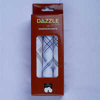 Dazzle Cotton Handkerchiefs - 100% Cotton, 46x46 Cm, White | Soft, Absorbent, Smooth Edges, Unisex