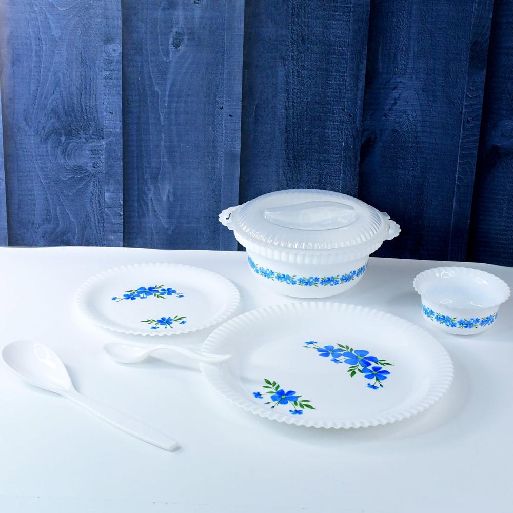 Plastic Premium Dinner Set (36 Pc) - Color: Mix