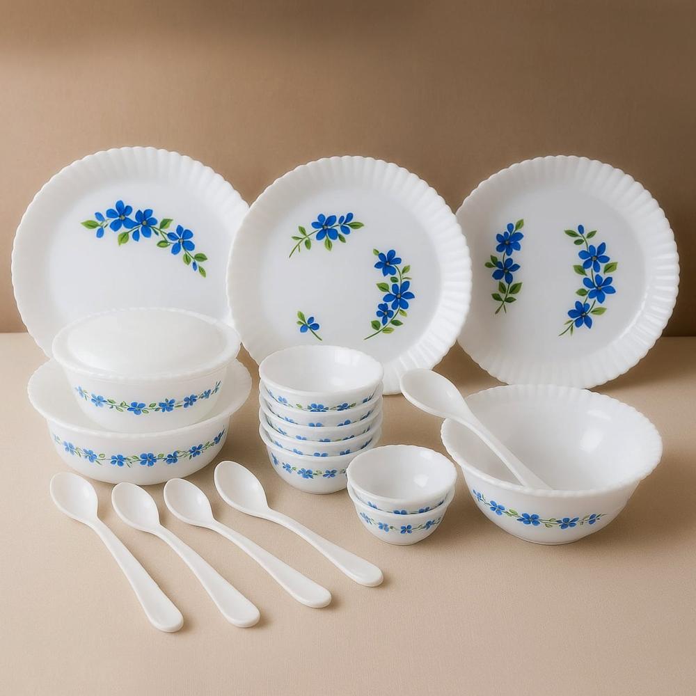 Plastic Premium Dinner Set (36 Pc) - Color: Mix