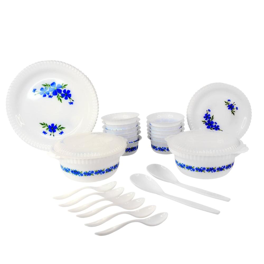 Plastic Premium Dinner Set (36 Pc) - Color: Mix