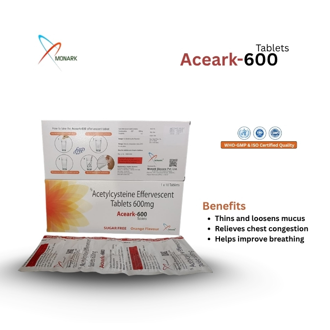 Acetylcysteine 600mg (EFFERVESCENT) Tablet