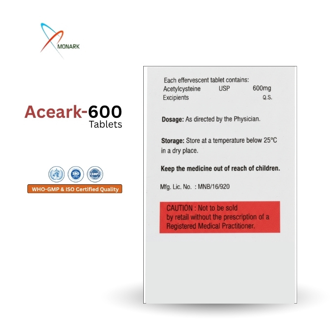 Acetylcysteine 600mg (EFFERVESCENT) Tablet