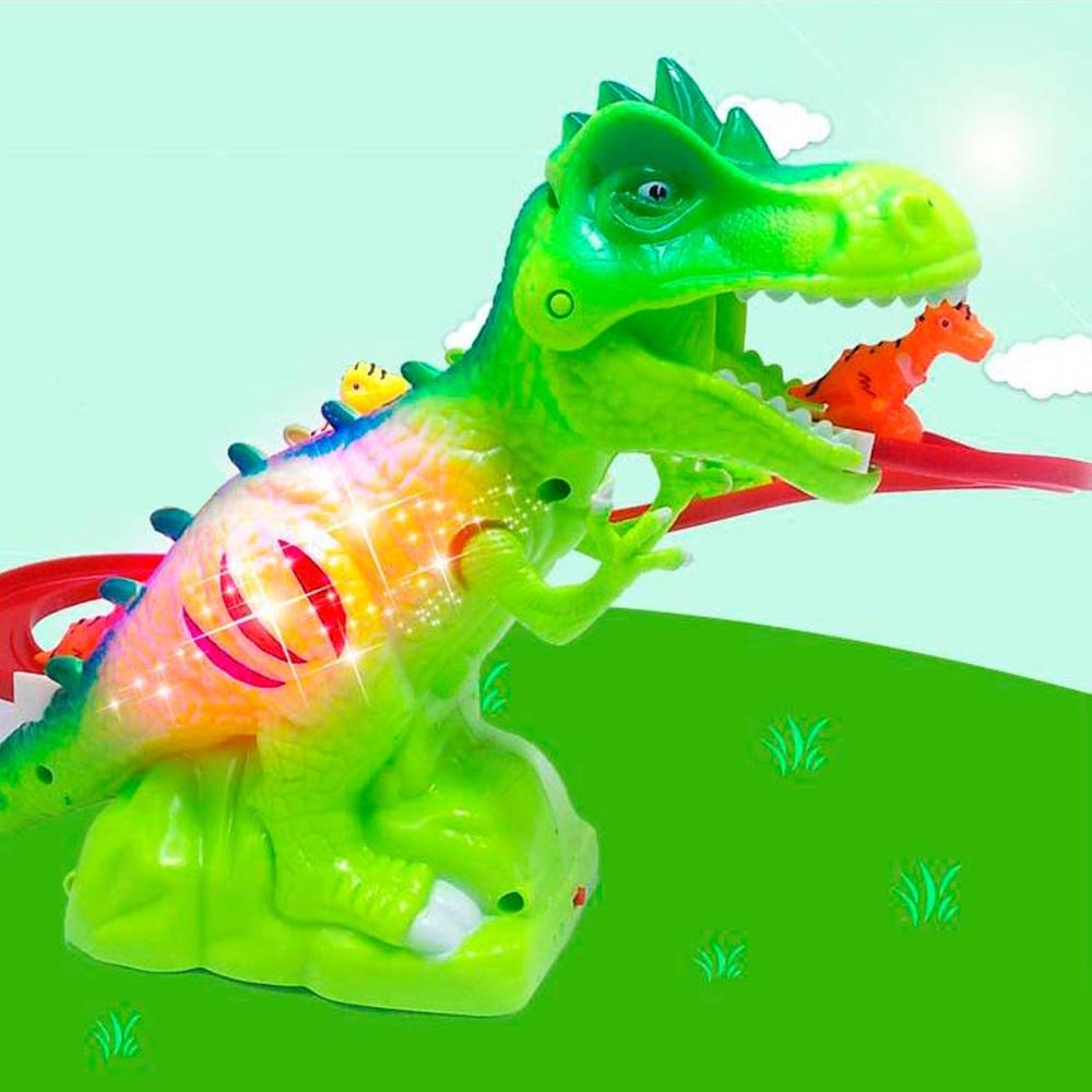 Children Electric Tracks Climb Stair Dinosaur Toys - Color: Mix