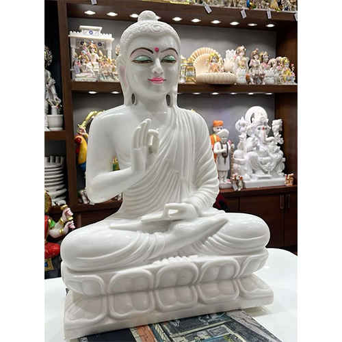 White Marble Buddha Statue