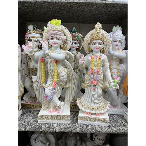 Radhe Krishna marbel statue