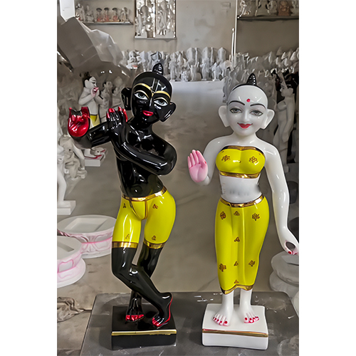 Radhe Krishna skon marbel statue