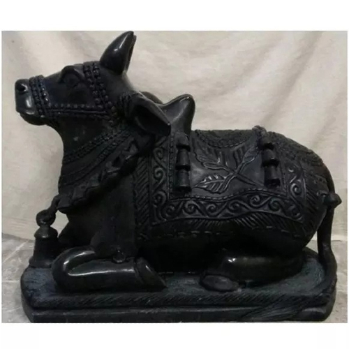 Black Marble Nandi Statue