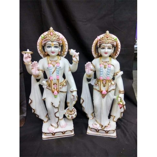 Vishnu jodi marbel statue