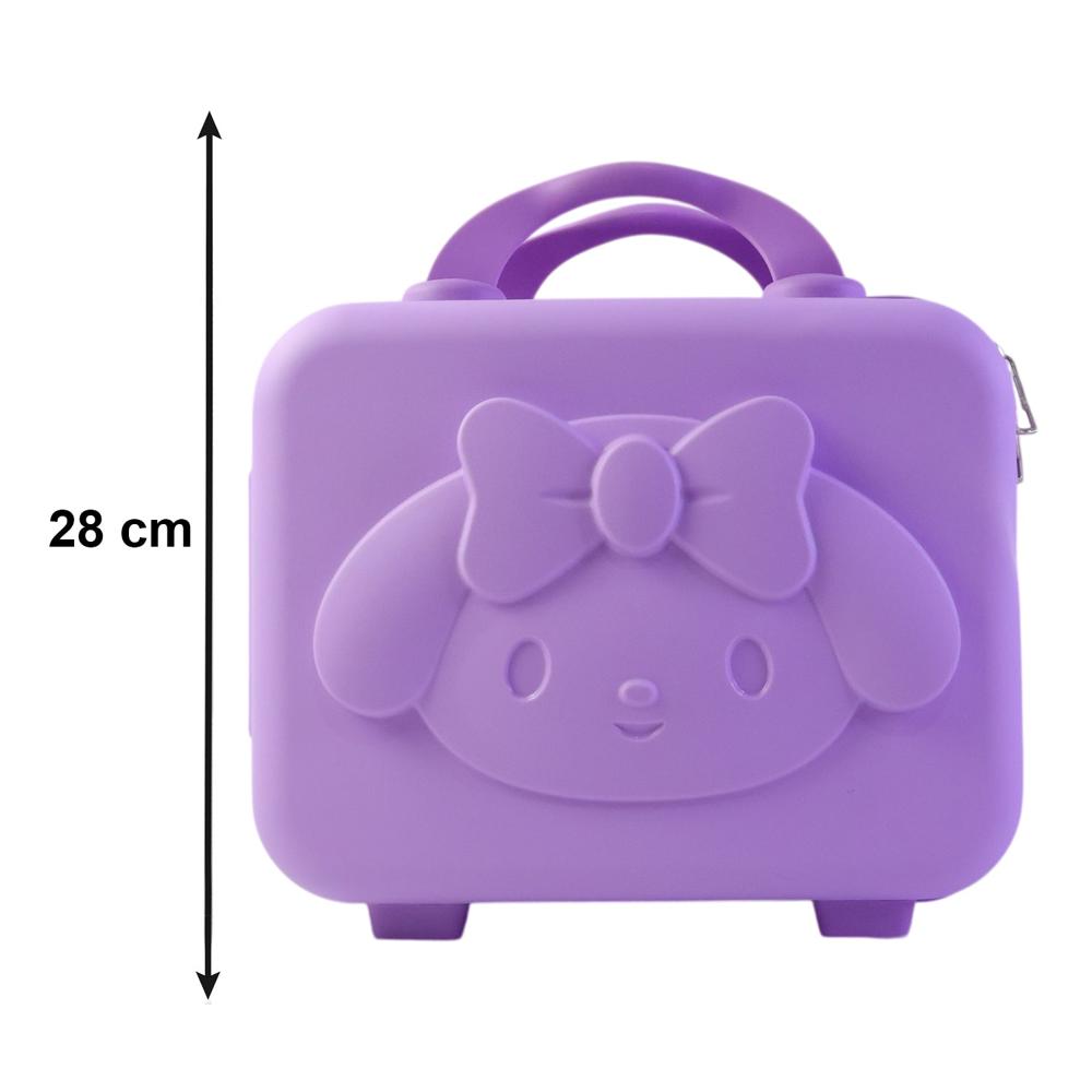 Kids Bear-Shaped Hard Shell Storage Carry Case with Handle (Mix Design)