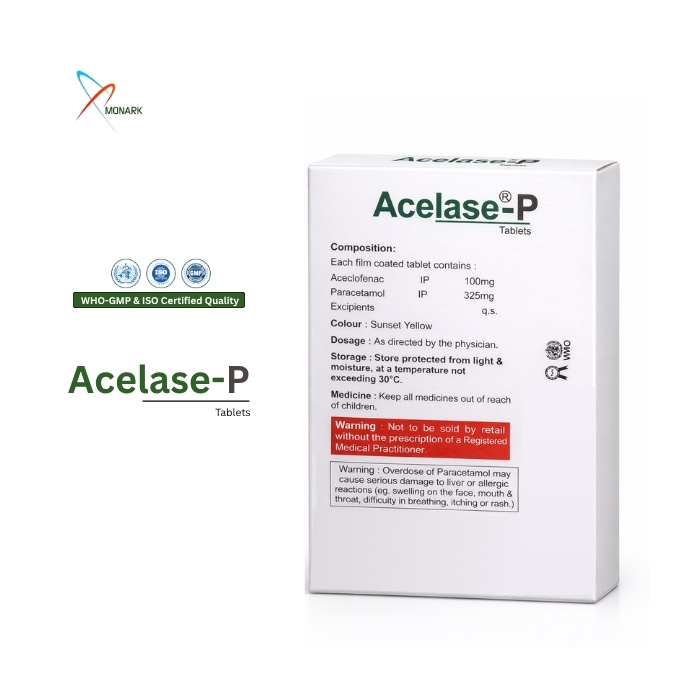Aceclofenac 100mg + Paracetamol 325 mg Tablet