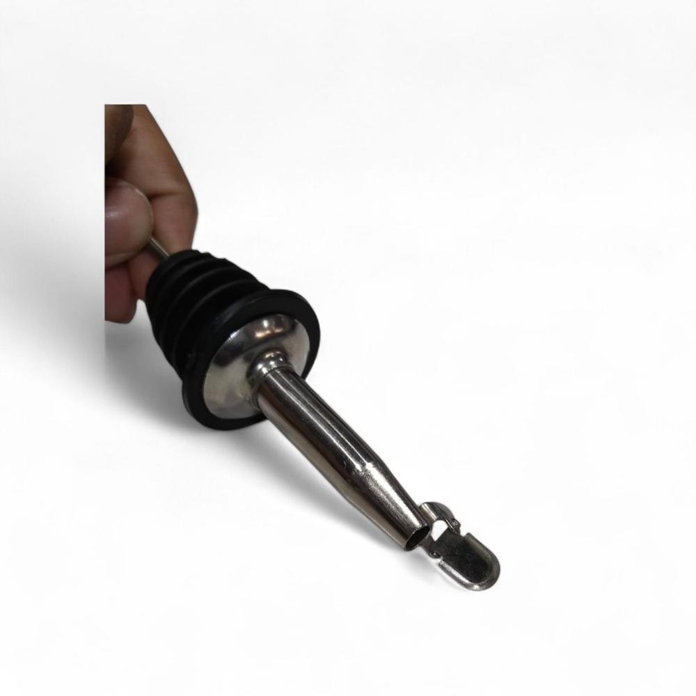 Winepourer With Flap - Color: Silver