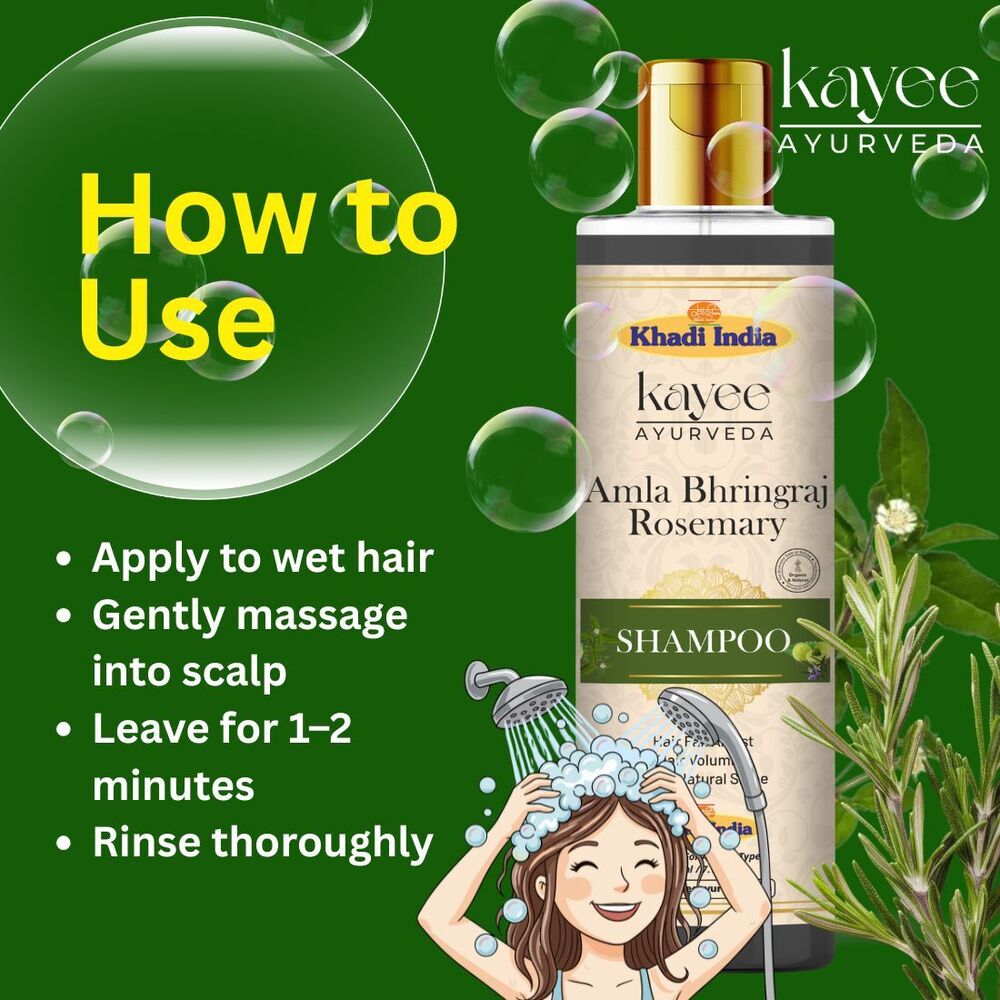 Amla Bhringraj Rosemary Shampoo Kayee Ayurveda