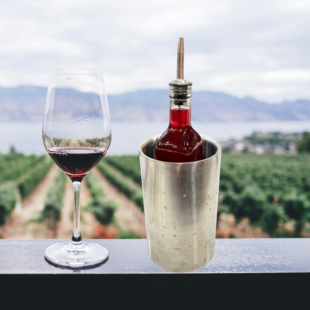 Winepourer With Bend - Color: Silver