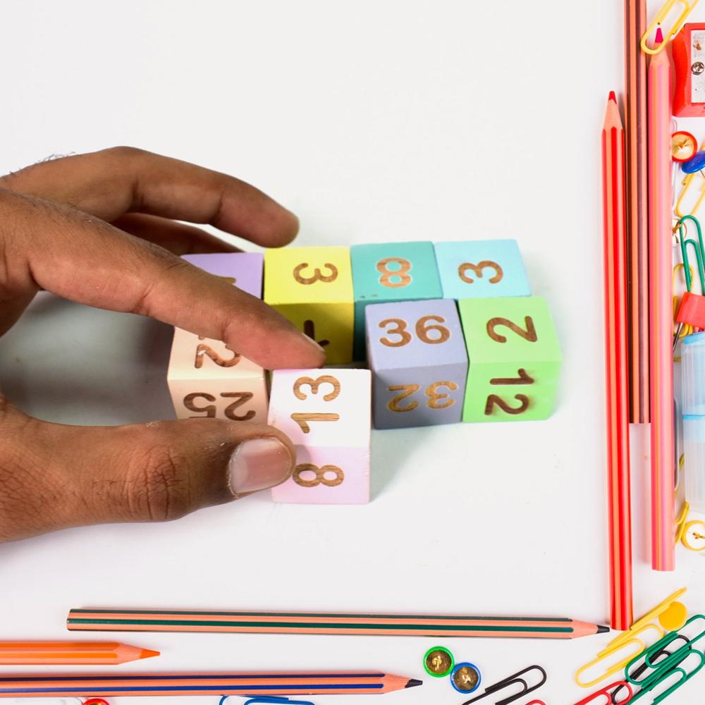 Wooden Mathtime For Kids - Educational Math Card Game - Material: Wood