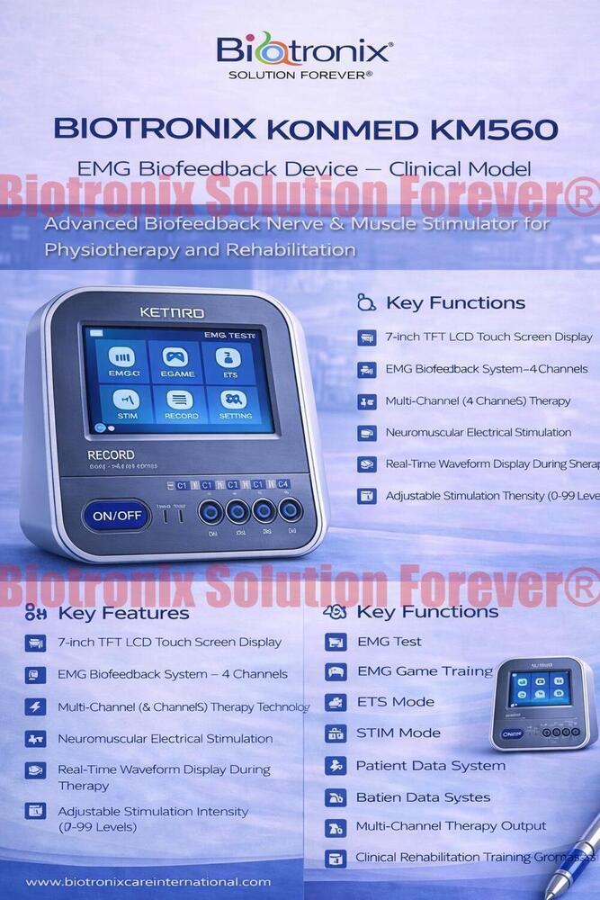 Konmed KM-560 EMG Biofeedback Machine with Therapy Control