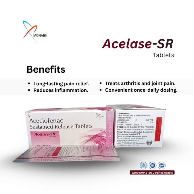 Aceclofenac 200mg  Sustained  Release Tablet