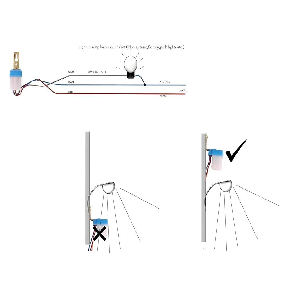 True Sense Day NIght LDR Photocell Sensor for Automatic Street Light Control, AS-10