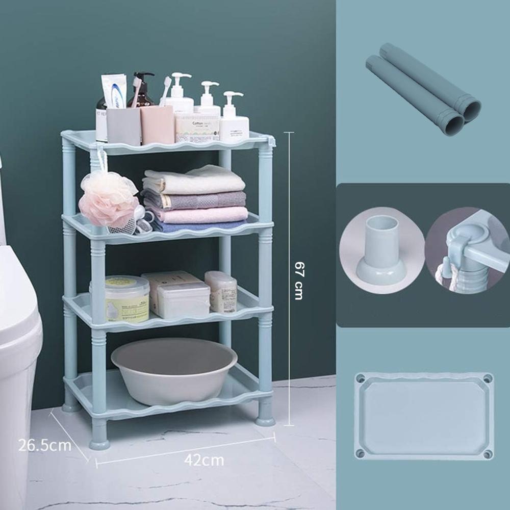 4 Layer Multifunctional Storage Shelf Organizer Narrow Storage Rack for Kitchen