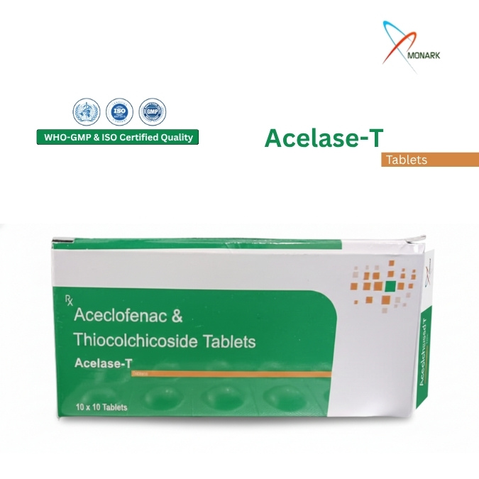 Aceclofenac 100mg + Thiocolchicoside 4 mg  Tablet