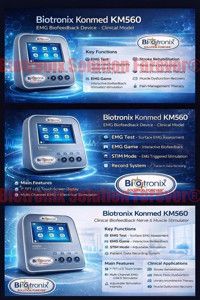 Konmed KM-560 4 Channel EMG Biofeedback Device for Hospitals